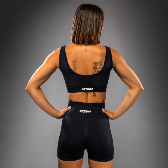 VENUM Sculpt 女士运动内衣 - 长款 - 黑/白色
