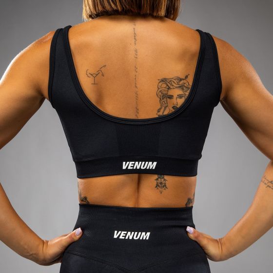 VENUM Sculpt 女士运动内衣 - 长款 - 黑/白色