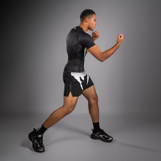 VENUM No Gi 男士短袖紧身衣 - 黑/白色