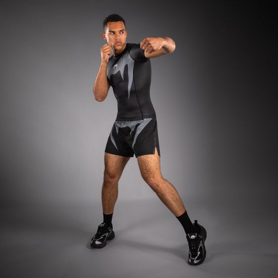 VENUM No Gi 男士短袖紧身衣 - 黑/银灰色