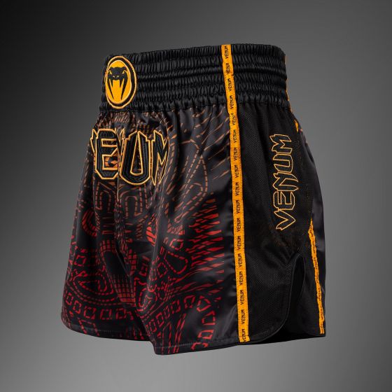 VENUM Quetzal Fury  男士泰拳短裤 -  黑/烈焰红/橘红色