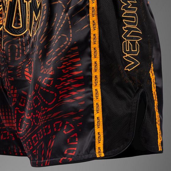 VENUM Quetzal Fury  男士泰拳短裤 -  黑/烈焰红/橘红色