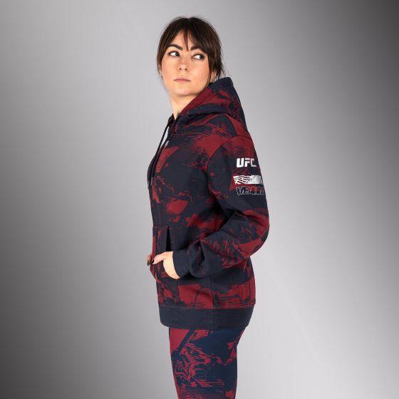 UFC Zenith | VENUM 格斗周 女士卫衣- 海军蓝/酒红/银色