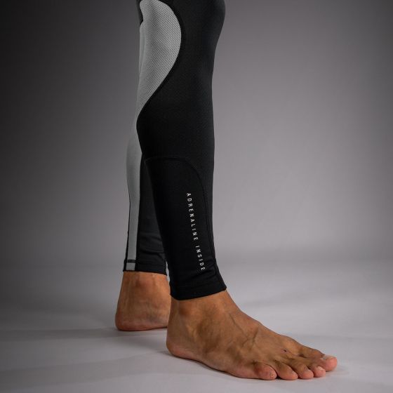 VENUM Adrenaline 男士紧身长裤 - 黑/银灰色