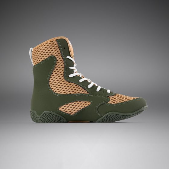 VENUM Contender 拳击鞋 - 军绿/ 沙色