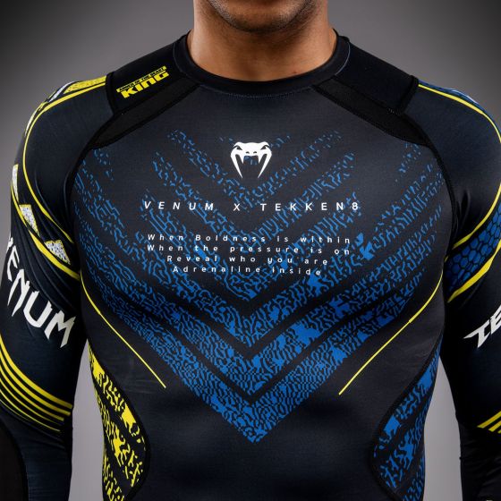 VENUM x TEKKEN 8 男士长袖紧身衣 - King - 黑/黄色