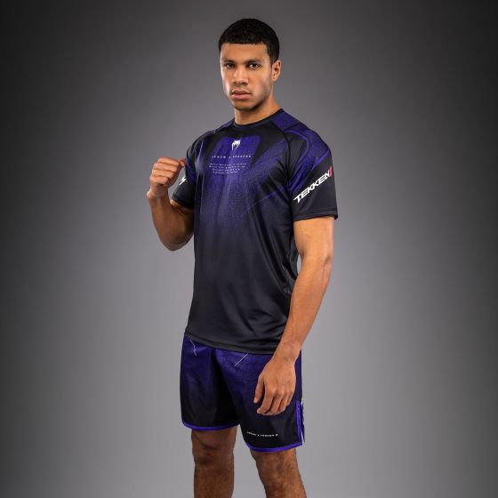 VENUM x TEKKEN 8 男士速干T恤 - Kazuya - 黑/蓝色