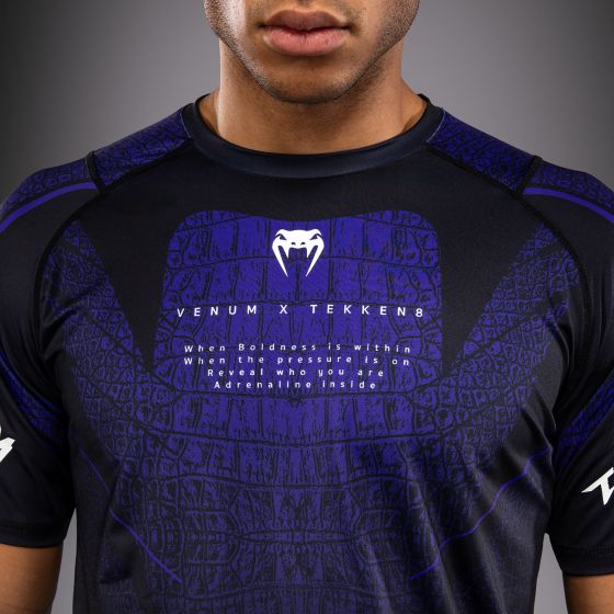 VENUM x TEKKEN 8 男士速干T恤 - Kazuya - 黑/蓝色