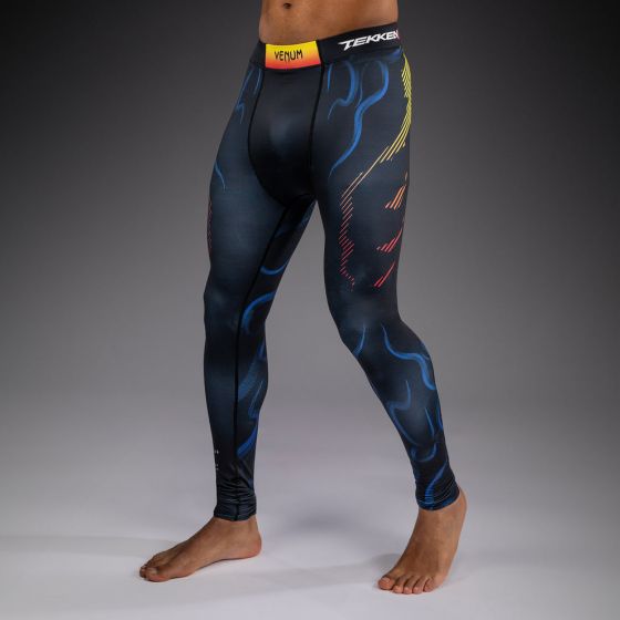 VENUM x TEKKEN 2 紧身长裤 - Yoshimitsu - 黑/橙色