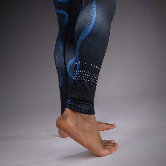 VENUM x TEKKEN 2 紧身长裤 - Yoshimitsu - 黑/橙色