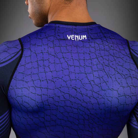 VENUM x TEKKEN 8 男士长袖紧身衣 - Kazuya - 黑/蓝色