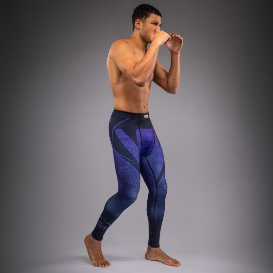 VENUM x TEKKEN 8 紧身长裤 - Kazuya - 黑/紫色