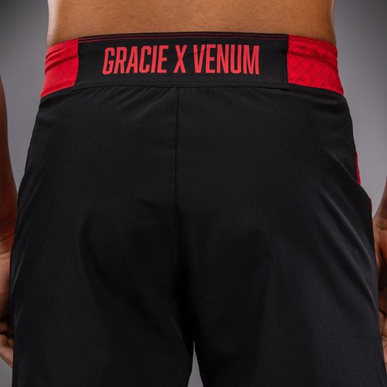 VENUM x Roger Gracie Academy 格斗短裤 - 黑/红色
