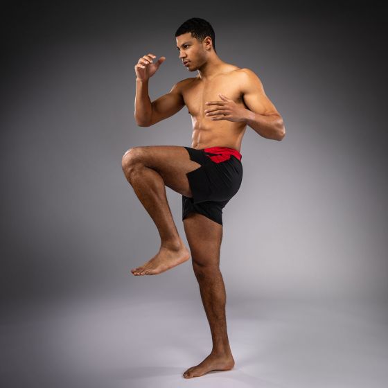 VENUM x Roger Gracie Academy 格斗短裤 - 黑/红色