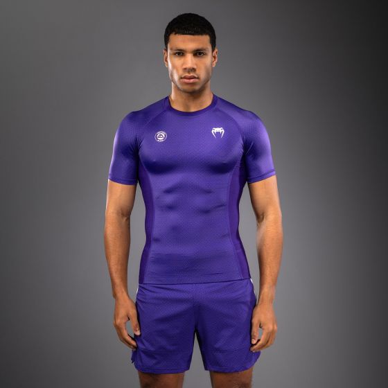 VENUM x Roger Gracie Academy SS 男士短袖紧身衣 - 紫色