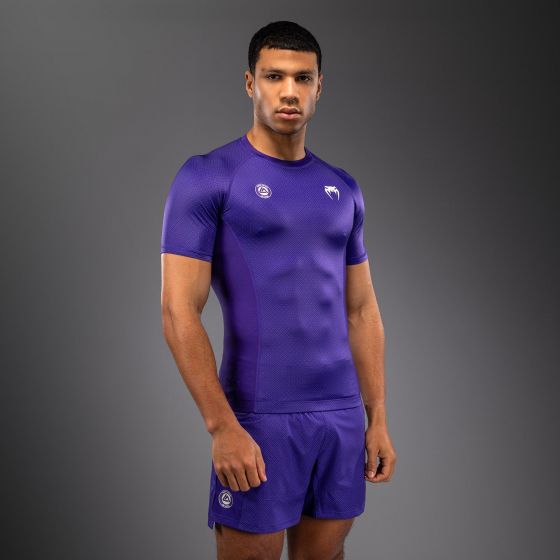 VENUM x Roger Gracie Academy SS 男士短袖紧身衣 - 紫色
