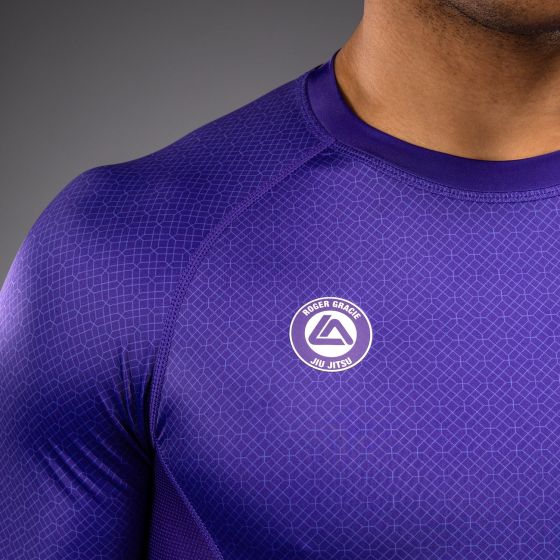 VENUM x Roger Gracie Academy SS 男士短袖紧身衣 - 紫色
