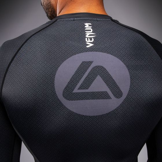 VENUM x Roger Gracie Academy LS 男士长袖紧身衣 - 黑色