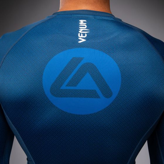VENUM x Roger Gracie Academy LS 男士长袖紧身衣 - 蓝色