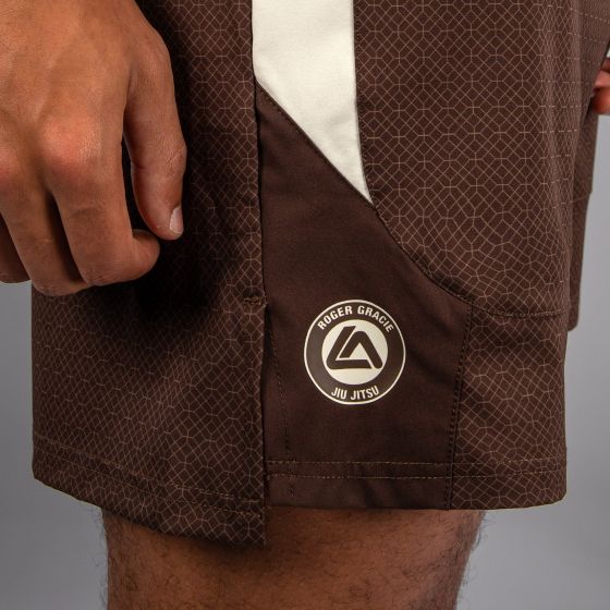 VENUM x Roger Gracie Academy 格斗短裤 - 深棕色