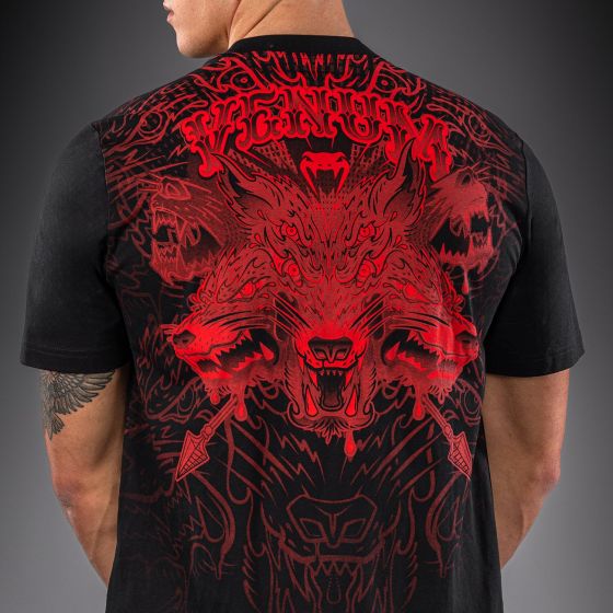 VENUM Wolf Atak T恤 - 黑/红色