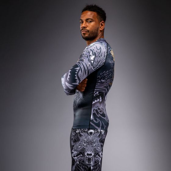 VENUM Wolf Atak 长袖紧身衣 - 黑/灰色