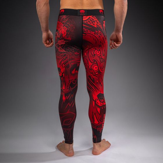 VENUM Wolf Atak 紧身长裤 - 黑/红色