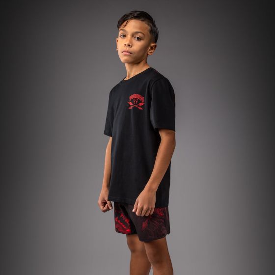VENUM Wolf Atak 儿童T恤 - 黑/红色