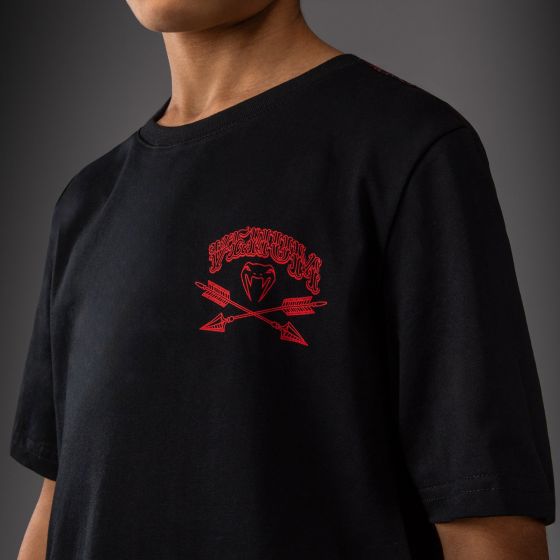 VENUM Wolf Atak 儿童T恤 - 黑/红色