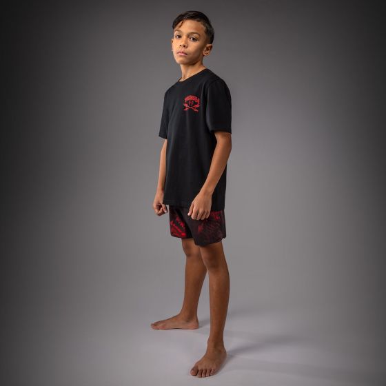 VENUM Wolf Atak 儿童T恤 - 黑/红色