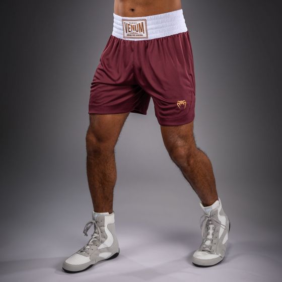 VENUM Classic 拳击短裤 - 酒红色