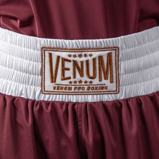 VENUM Classic 儿童拳击短裤 - 酒红色