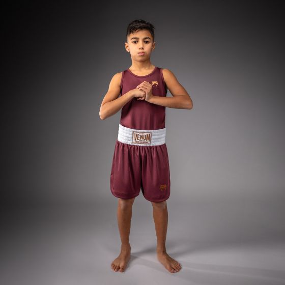 VENUM Classic 儿童拳击短裤 - 酒红色