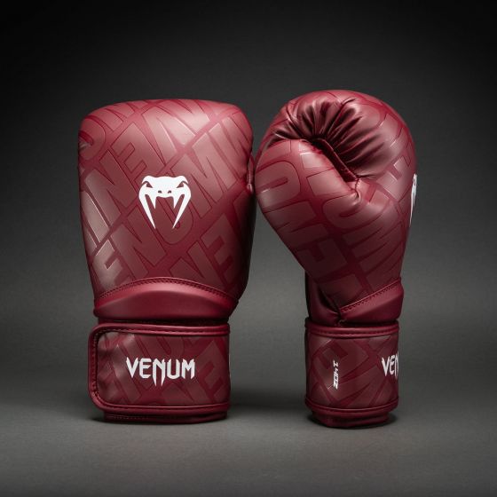 VENUM Contender 1.5 XT 3D 拳击手套 - 绛红色