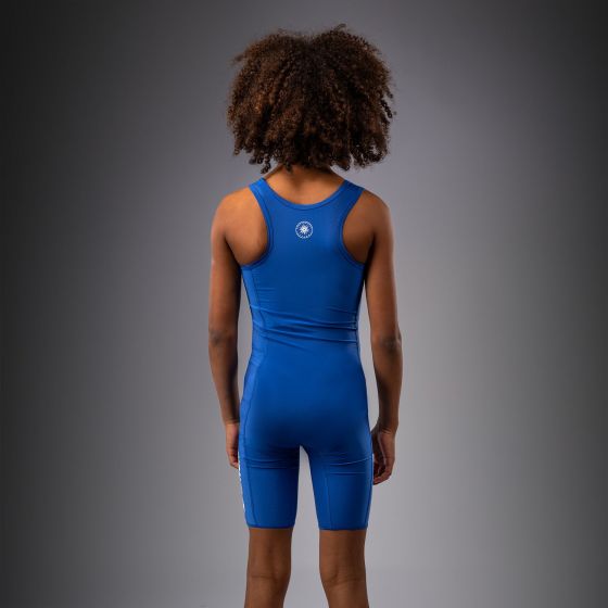 VENUM Challenger 儿童摔跤连体衣 - 蓝色