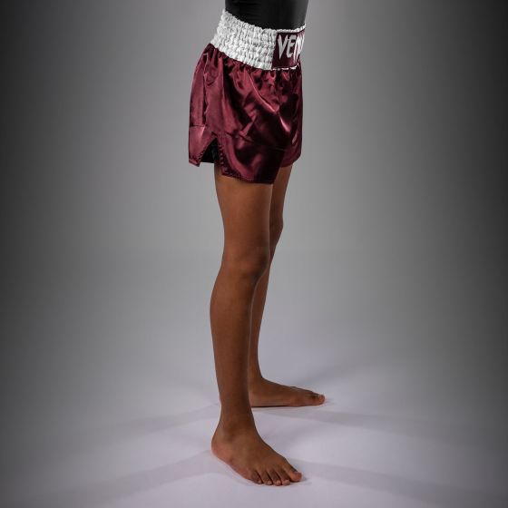 Venum Classic Muay Thai Shorts for Kids - Burgundy