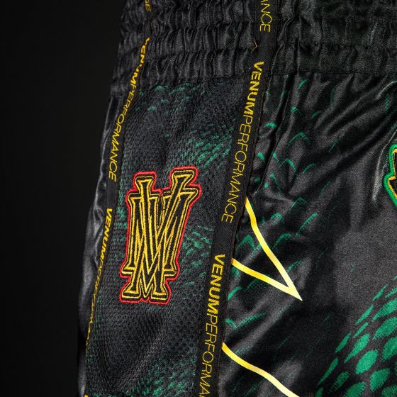 Venum Matupa Muay Thai Shorts - Black/Green/Gold