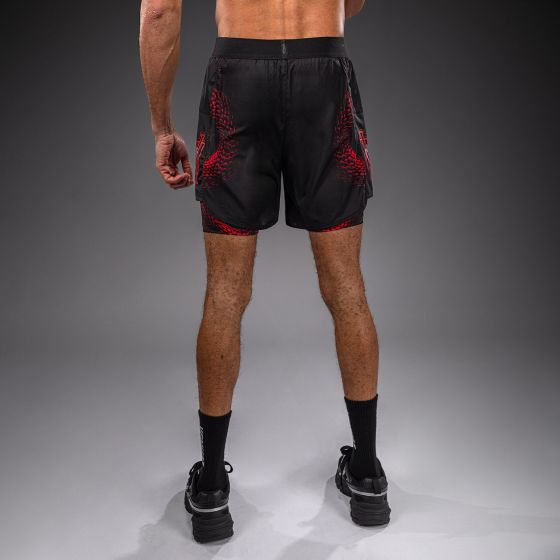 VENUM Matupa 男士训练短裤 - 黑/红/银色