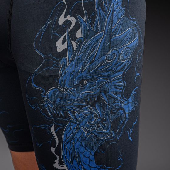 VENUM Thunder Dragon 紧身短裤 - 黑/宝蓝色