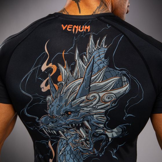VENUM Thunder Dragon 短袖紧身衣 - 黑/灰/铜色