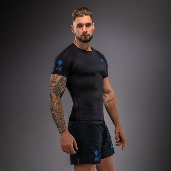 VENUM Thunder Dragon 短袖紧身衣 - 黑/宝蓝色