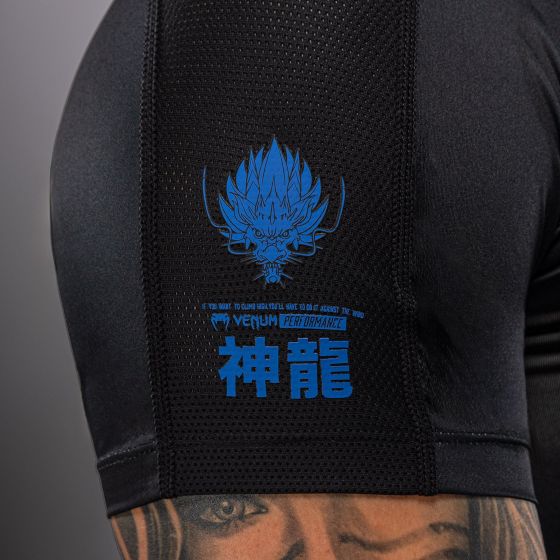 VENUM Thunder Dragon 短袖紧身衣 - 黑/宝蓝色