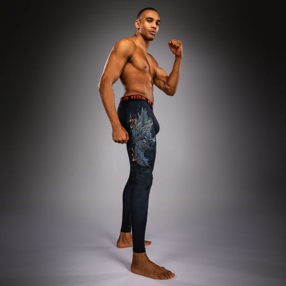 VENUM Thunder Dragon 紧身长裤 - 黑/灰/铜色