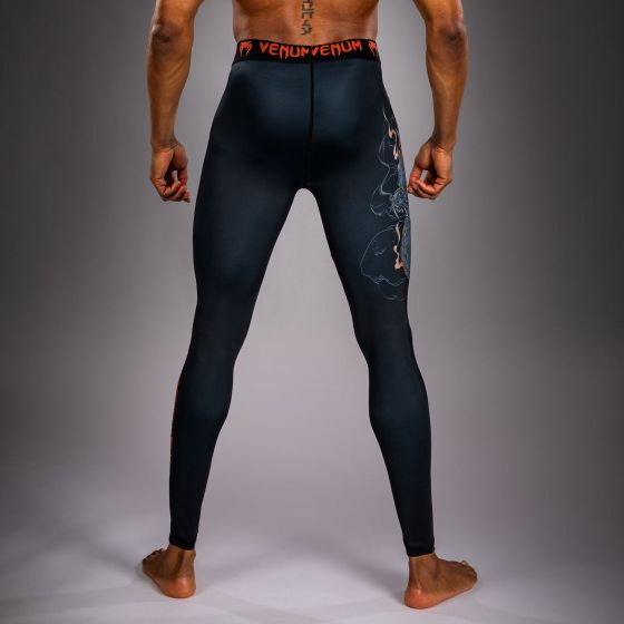 VENUM Thunder Dragon 紧身长裤 - 黑/灰/铜色