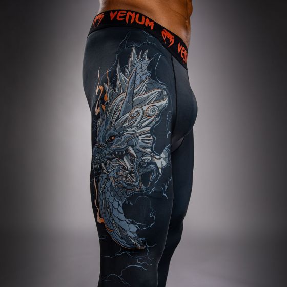 VENUM Thunder Dragon 紧身长裤 - 黑/灰/铜色