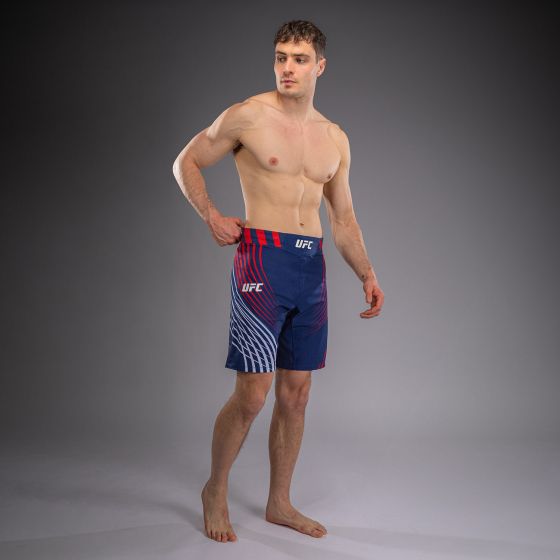 UFC Freedom 250 | VENUM 格斗之夜 男士格斗短裤- 长款 - 蓝/白/红色