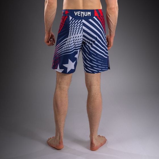UFC Freedom 250 | VENUM 格斗之夜 男士格斗短裤- 长款 - 蓝/白/红色