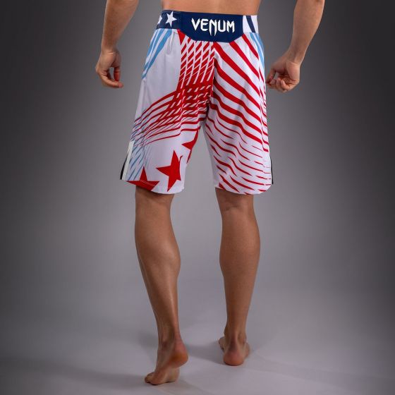 UFC Freedom 250 | VENUM 格斗之夜 男士格斗短裤- 长款 - 白/蓝/红色