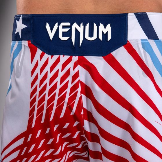 UFC Freedom 250 | VENUM 格斗之夜 男士格斗短裤- 长款 - 白/蓝/红色