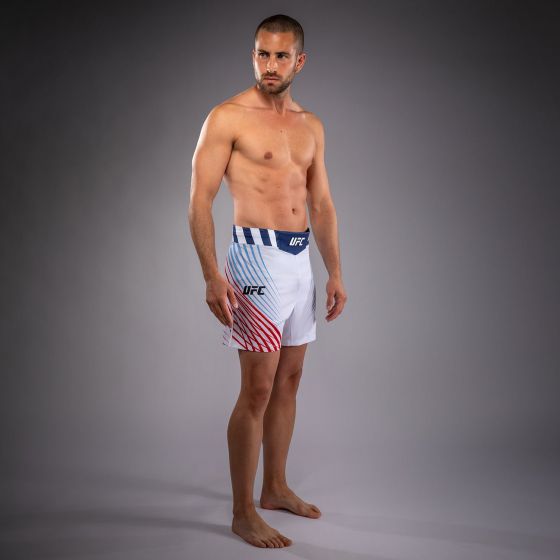 UFC Freedom 250 | VENUM 格斗之夜 男士格斗短裤 - 短款 - 白/蓝/红色 